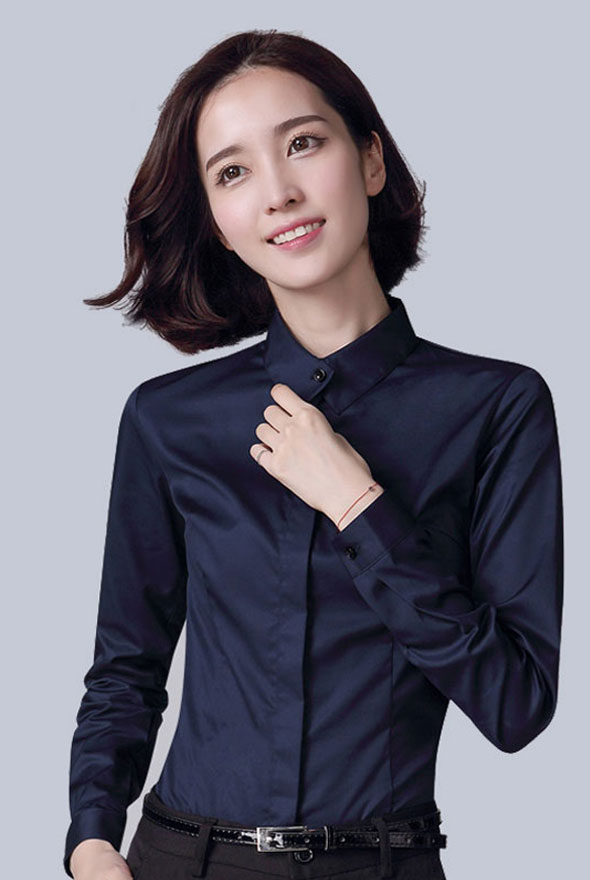 長袖修身職業裝襯衣定制