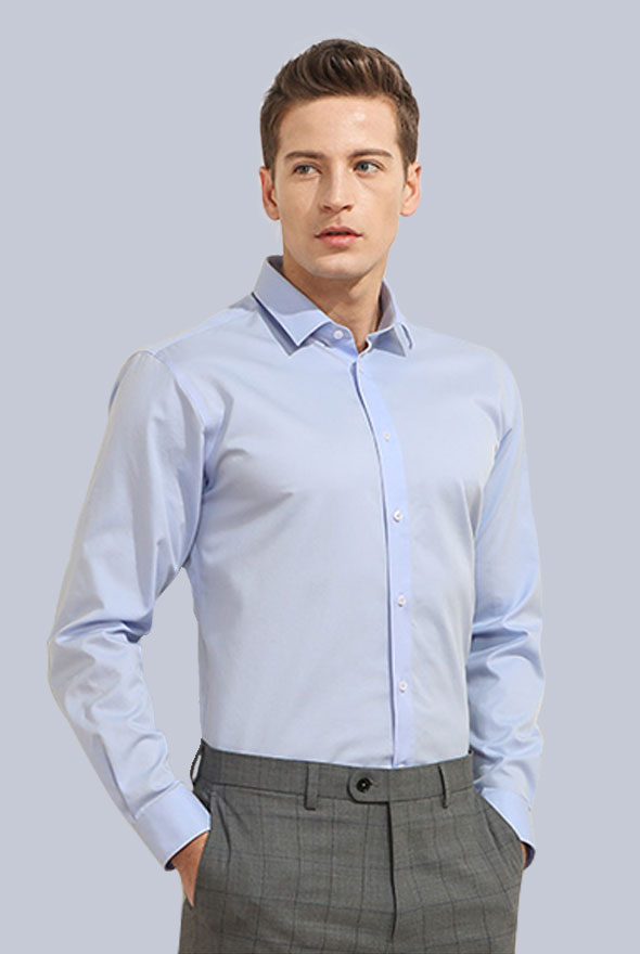 男士長袖商務襯衫