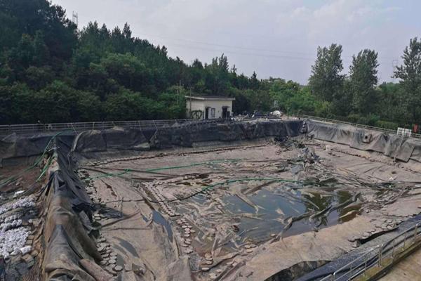 滲濾液調節池鋪設HDPE土工膜  第1張